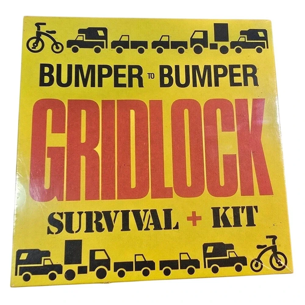 Bumper to‎ Bumper GRIDLOCK survival kit - Vintage WHITE ELEPHANT GIFT